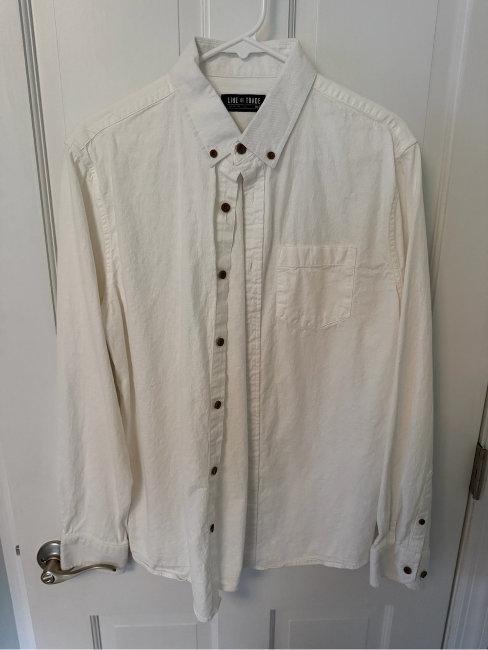 Line of Trade Men's White Button-Down Shirt